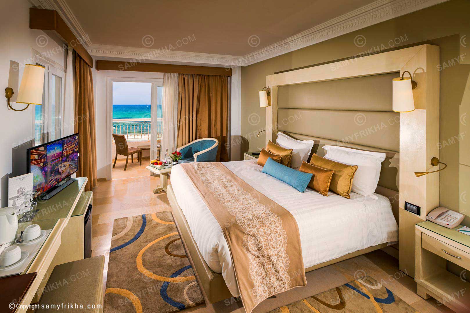 Chambre d'hôtel Sousse palace Thalasso & Spa avec lits jumeaux en Tunisie