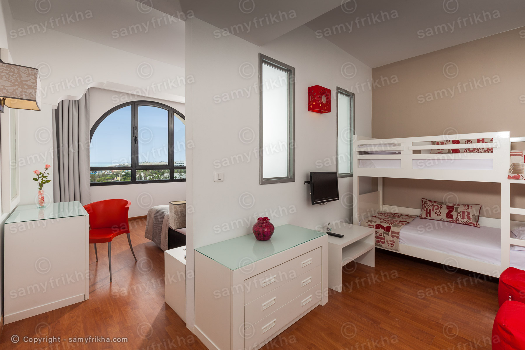 Chambre d'hôtel en Tunisie photographiée par Samy Frikha