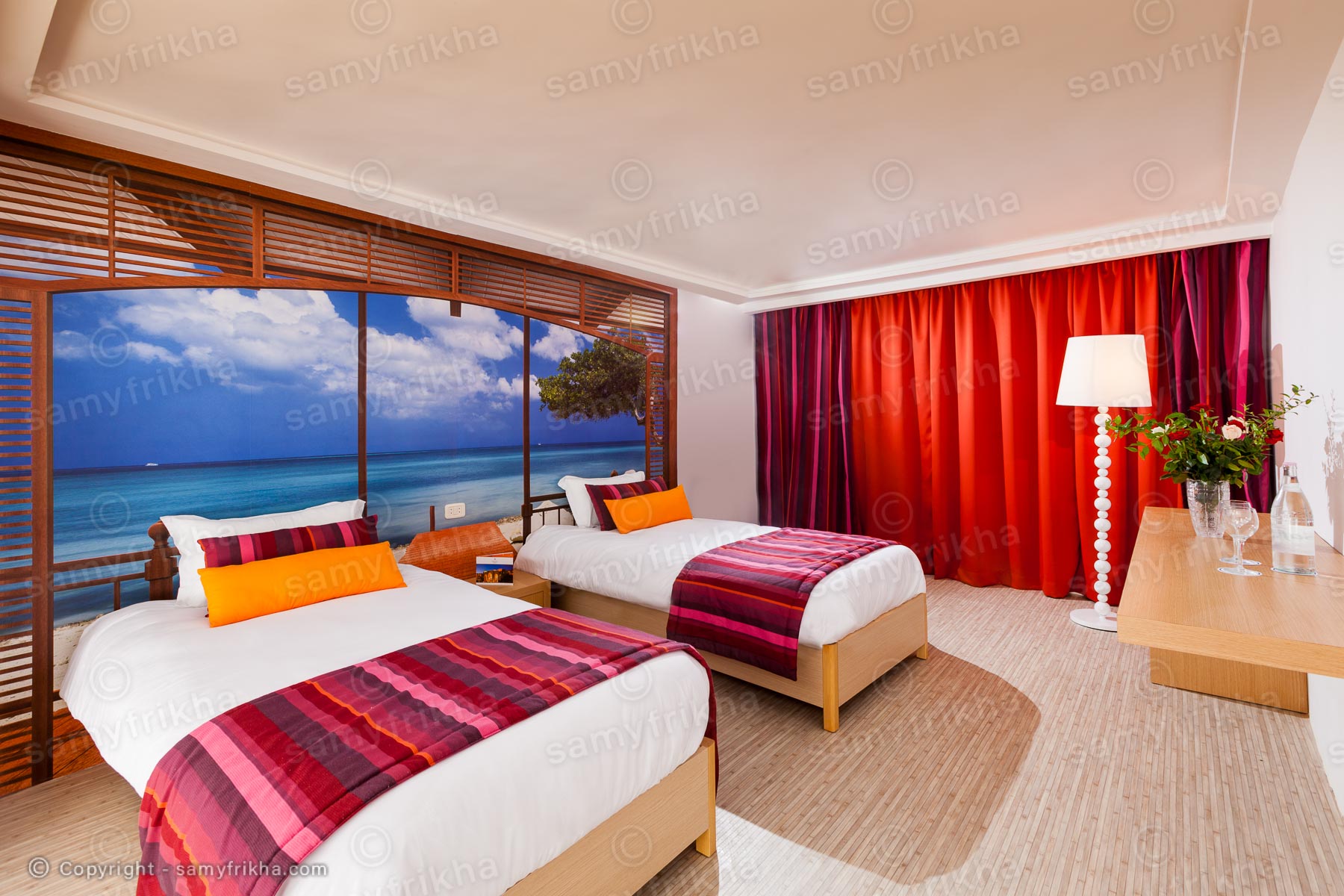 Photographie d'une chambre d'hôtel en Tunisie