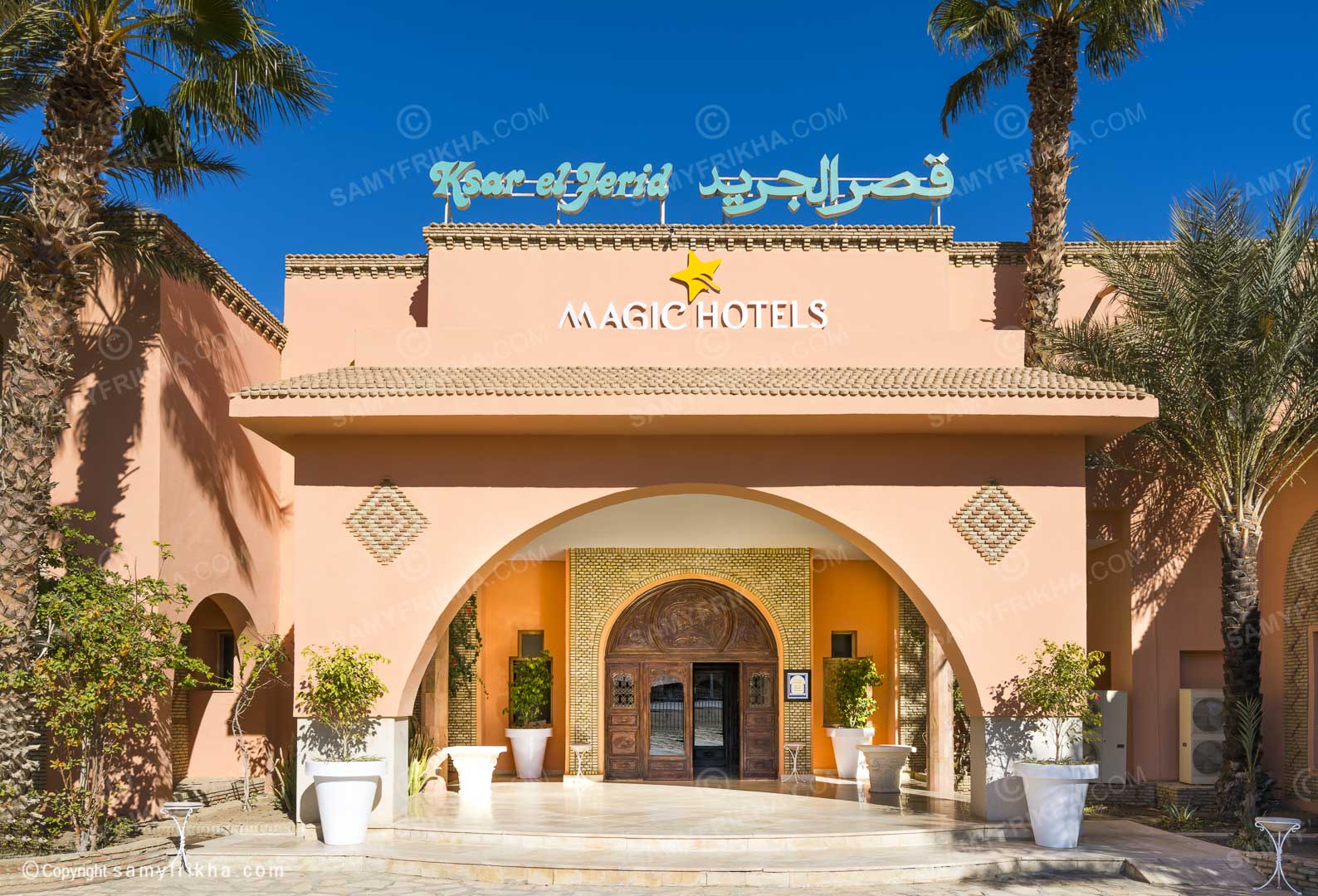 photographe professionnel des hotels en Tunisie : Facade Hotel Ksar El Djerid