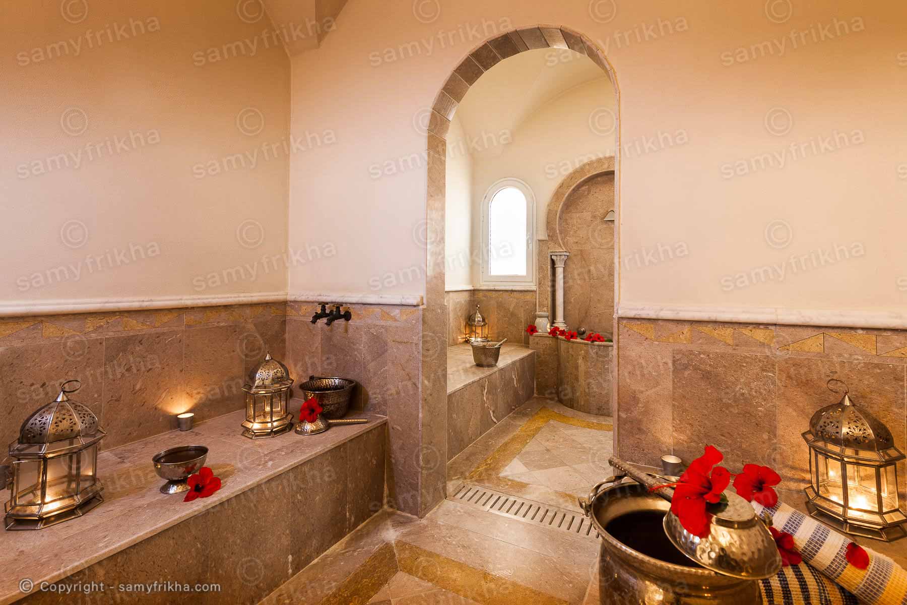 Espace de soins d'un centre spa hôtelier en Tunisie