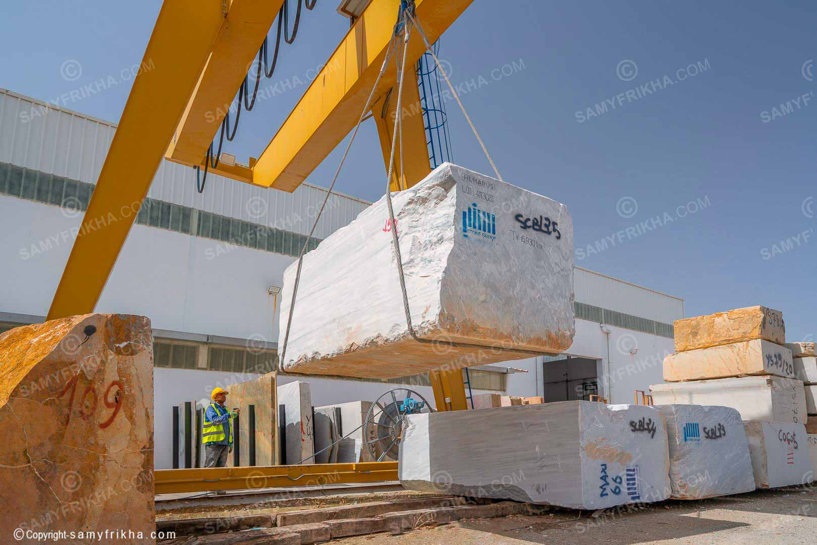 Photographe des usines de matériels de construction en Tunisie : SIMARBRE beja