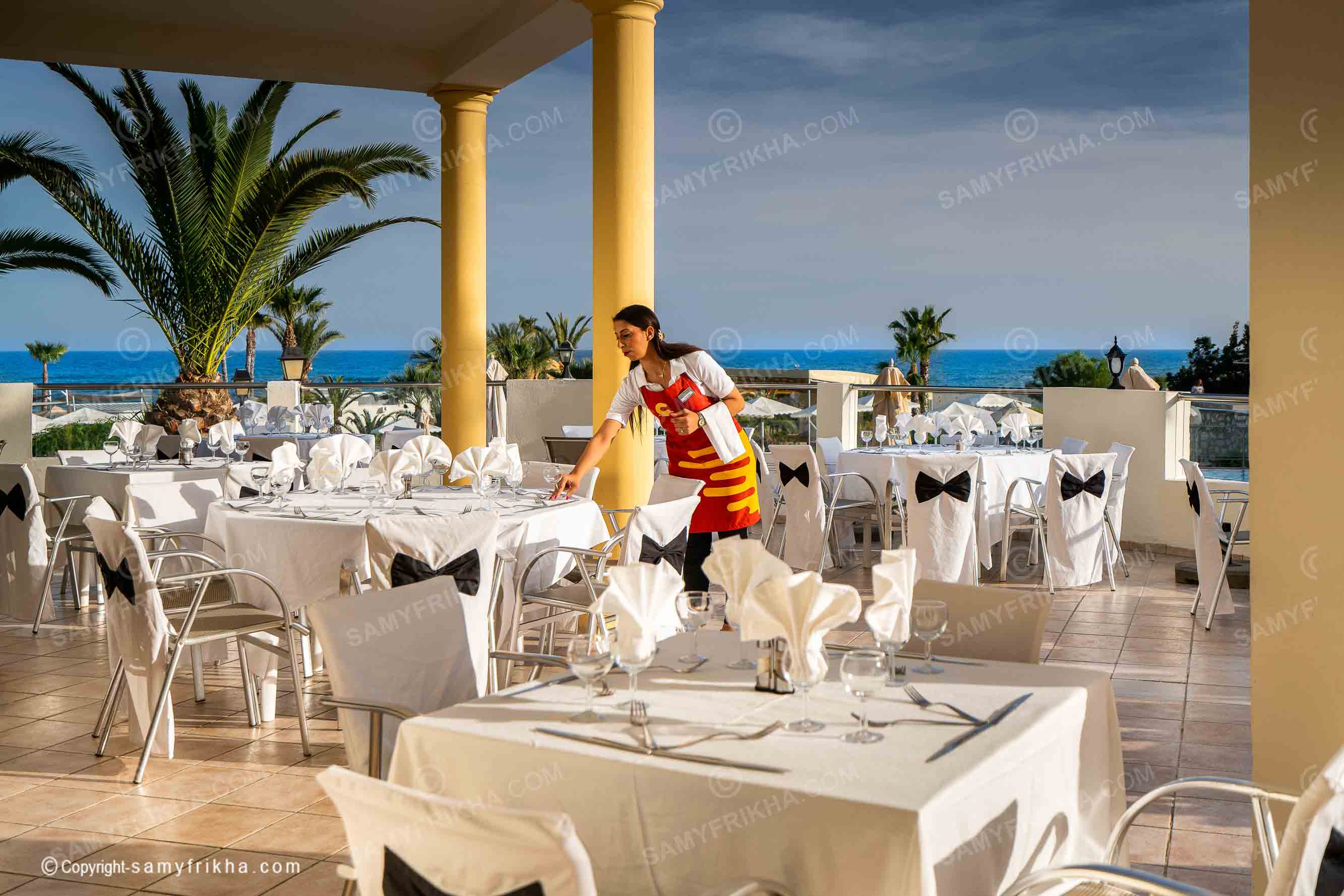Restaurant Hotel Calimera Delfino Beach Hammamet photo réalisé par Samy Frikha