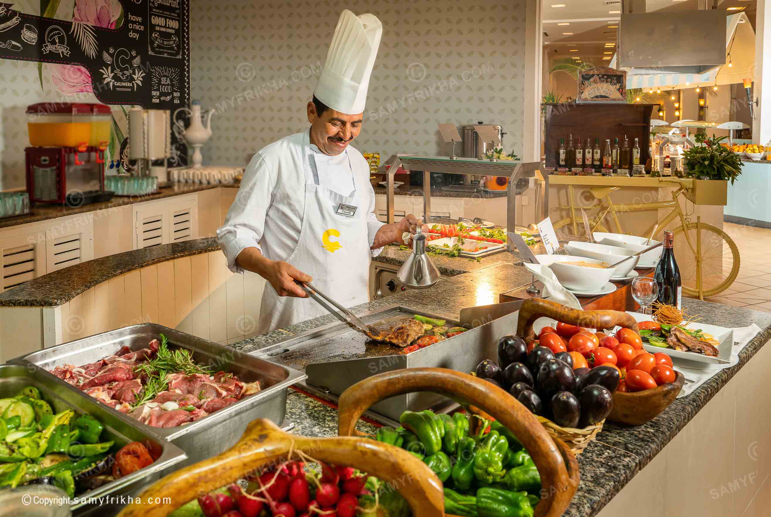 Restaurant Hotel Calimera Delfino Beach Hammamet photo réalisé par Samy Frikha