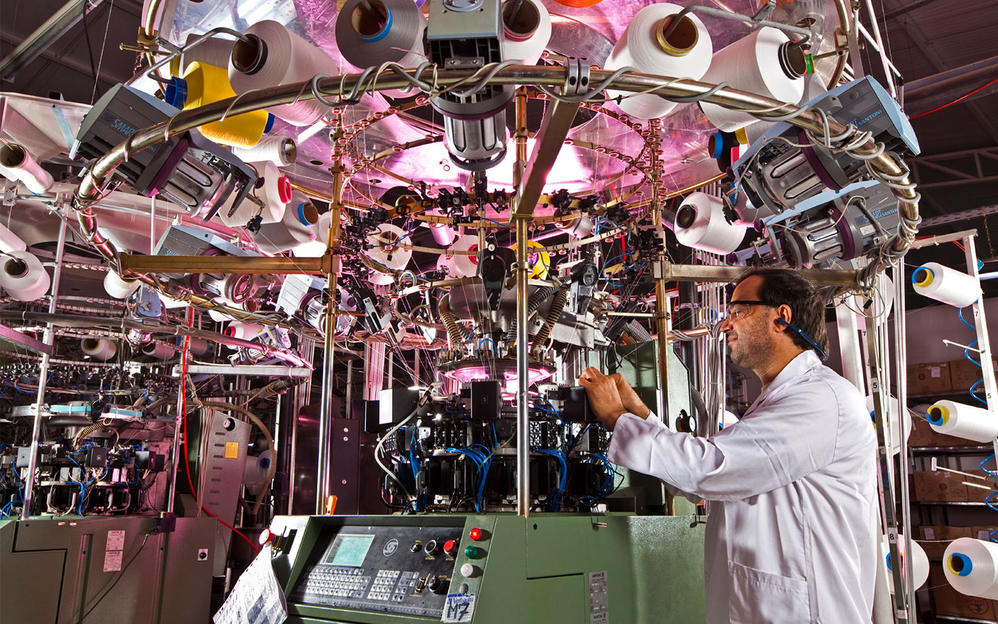 Photographer in the textile industry